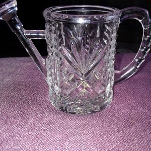 Vintage Gorham German lead crystal toothpick holde